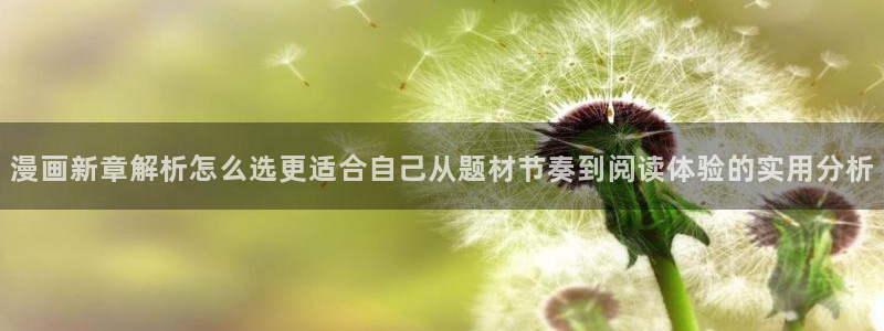 歪歪羞羞漫画七七漫画网页入口：漫画新章解析怎么选更适合自己从题材节奏到阅读体验的实用分析